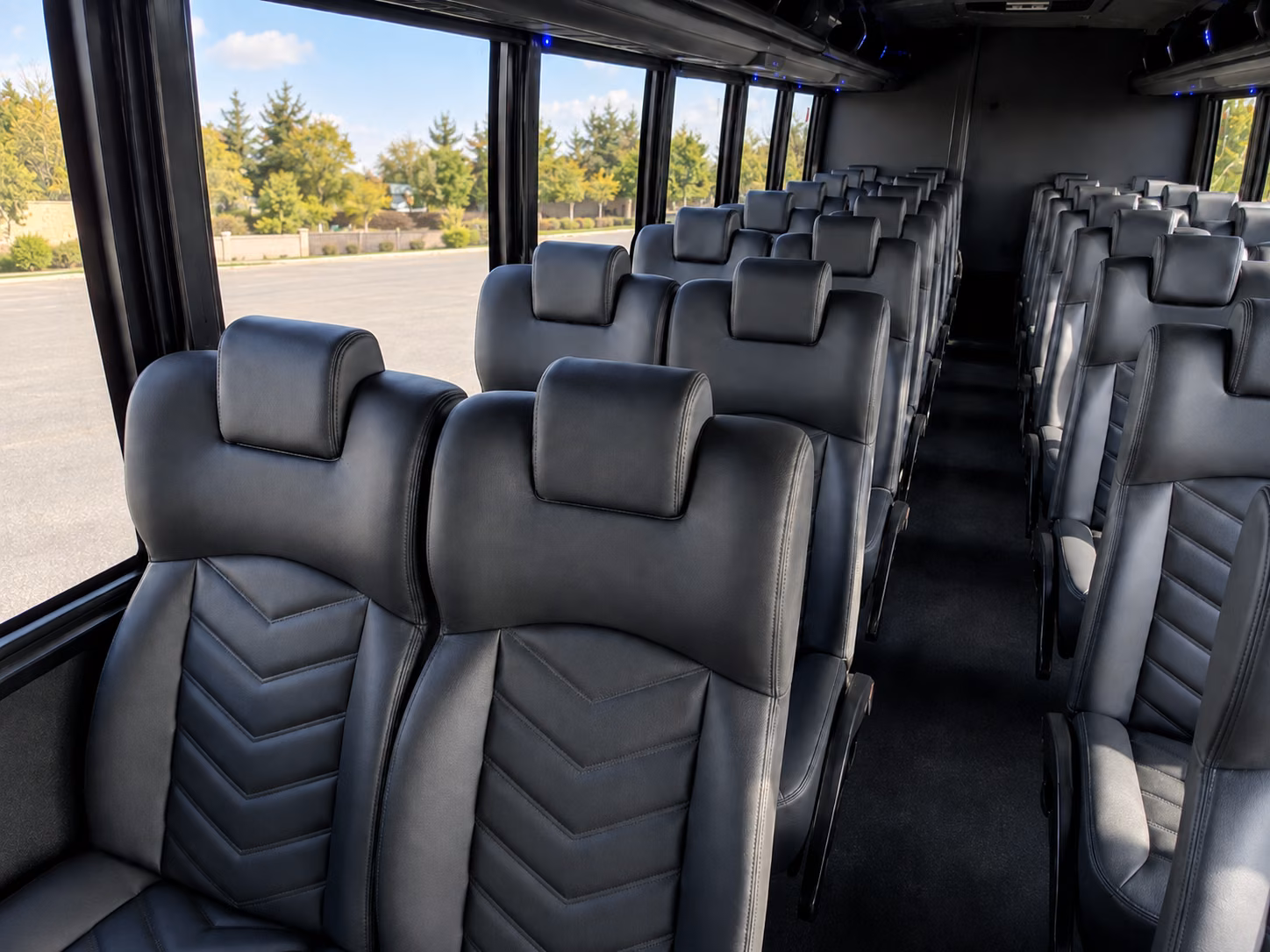 yuma 18 passenger minibus inside