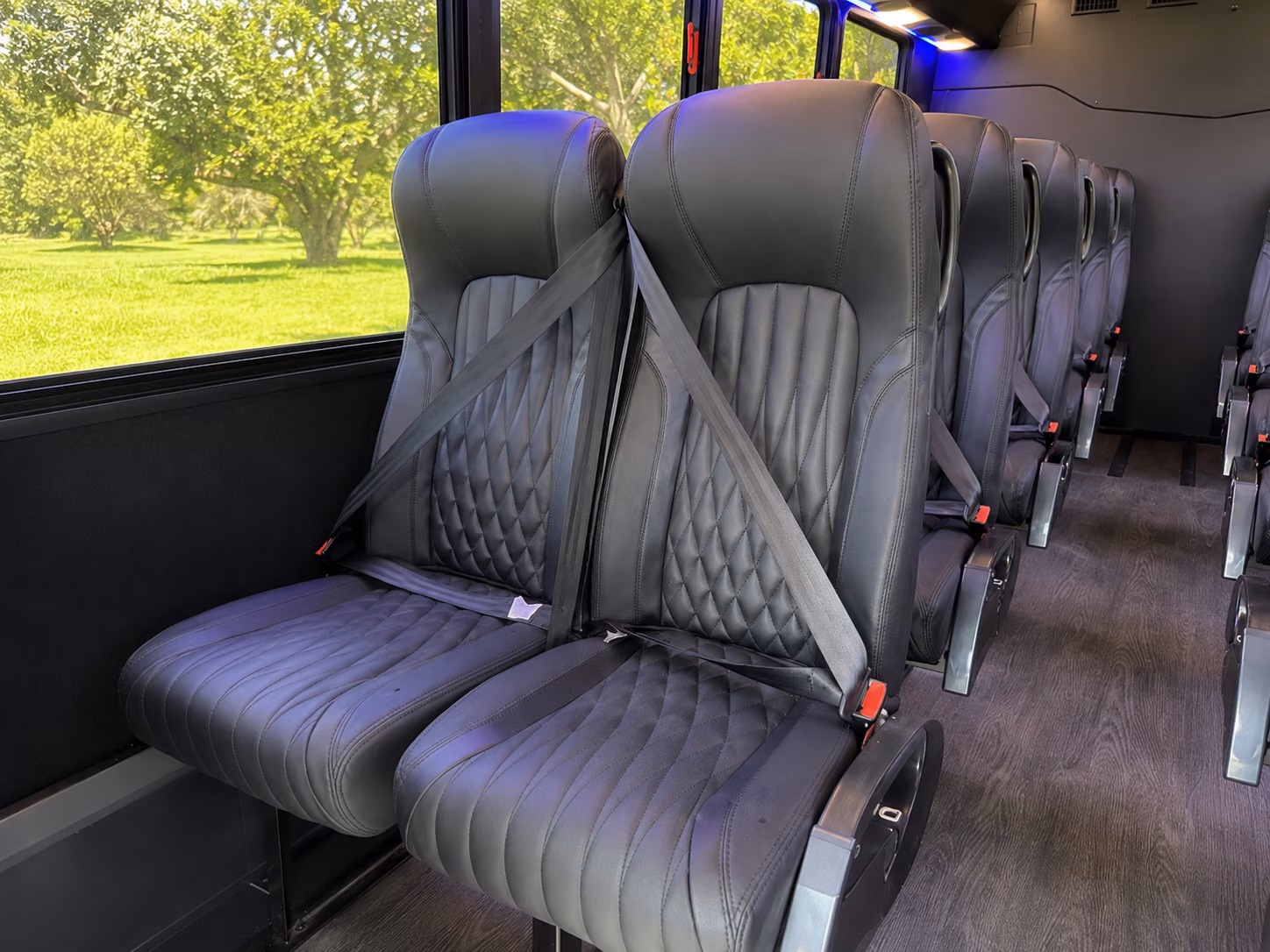 yuma 18 passenger minibus interior