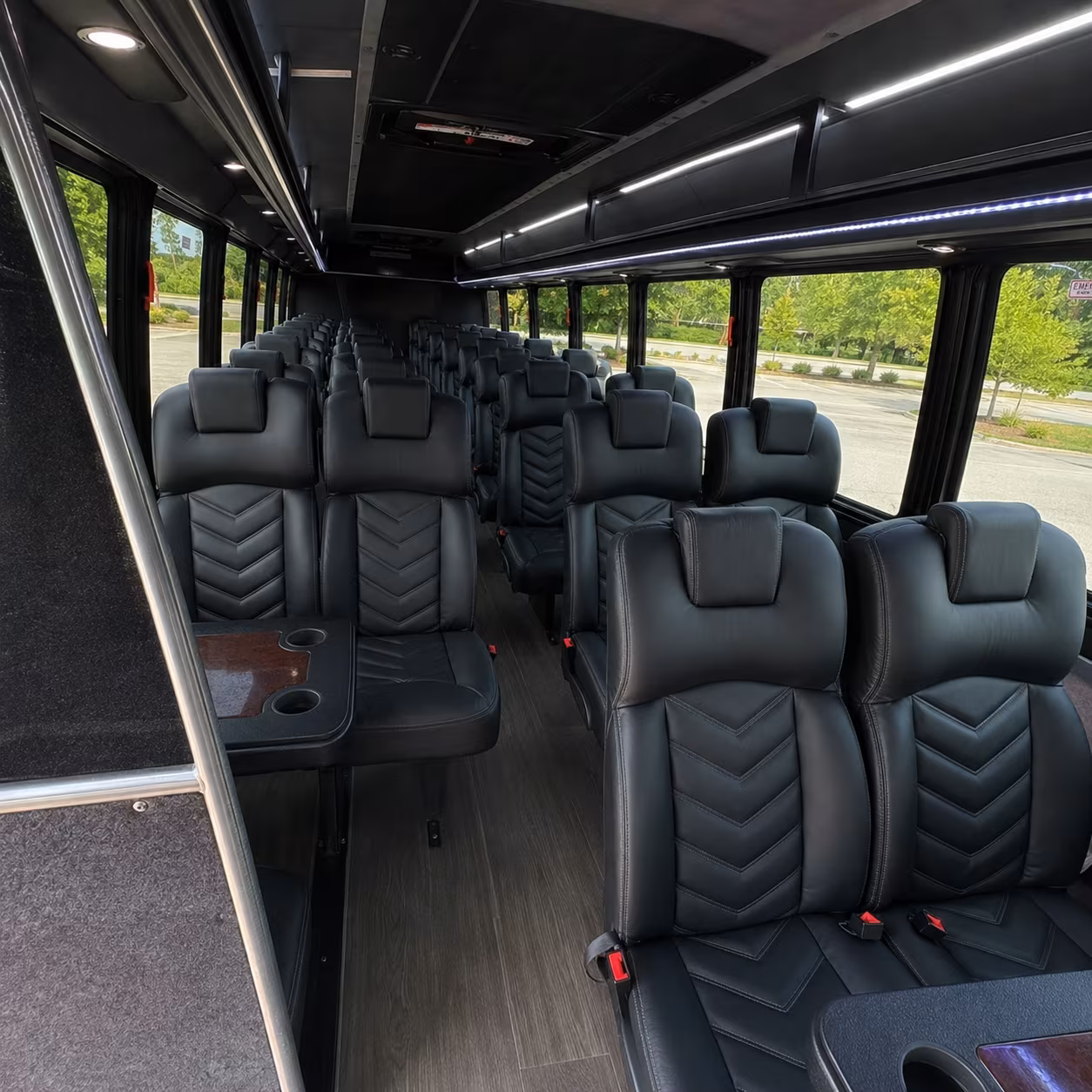 yuma 25 passenger minibus interior