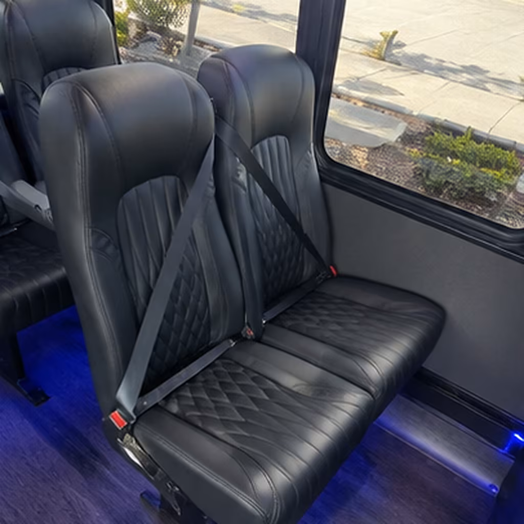yuma 28 passenger minibus interior