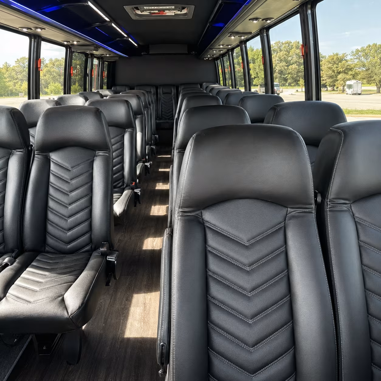 yuma 30 passenger minibus inside