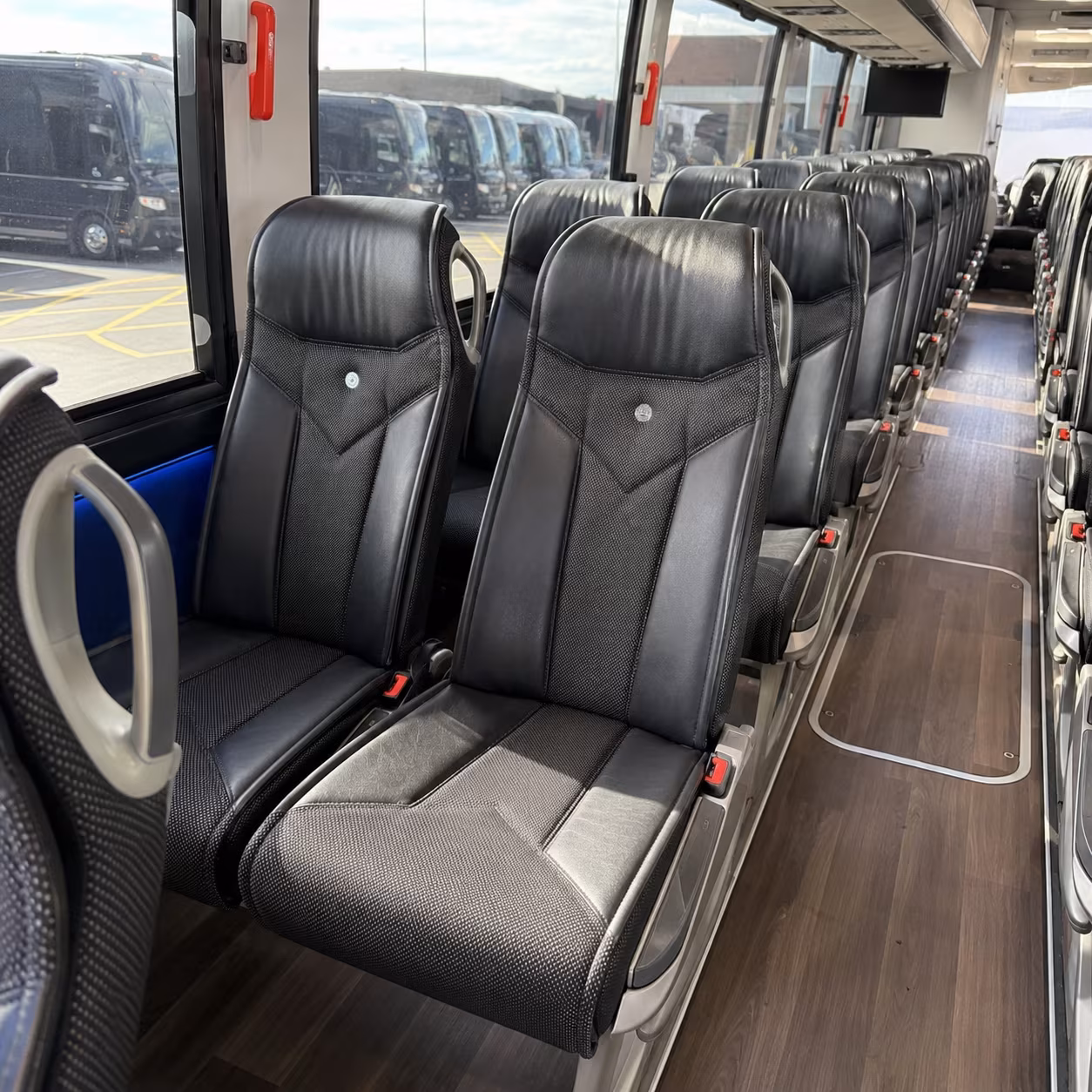 yuma 40 passenger charter bus interior