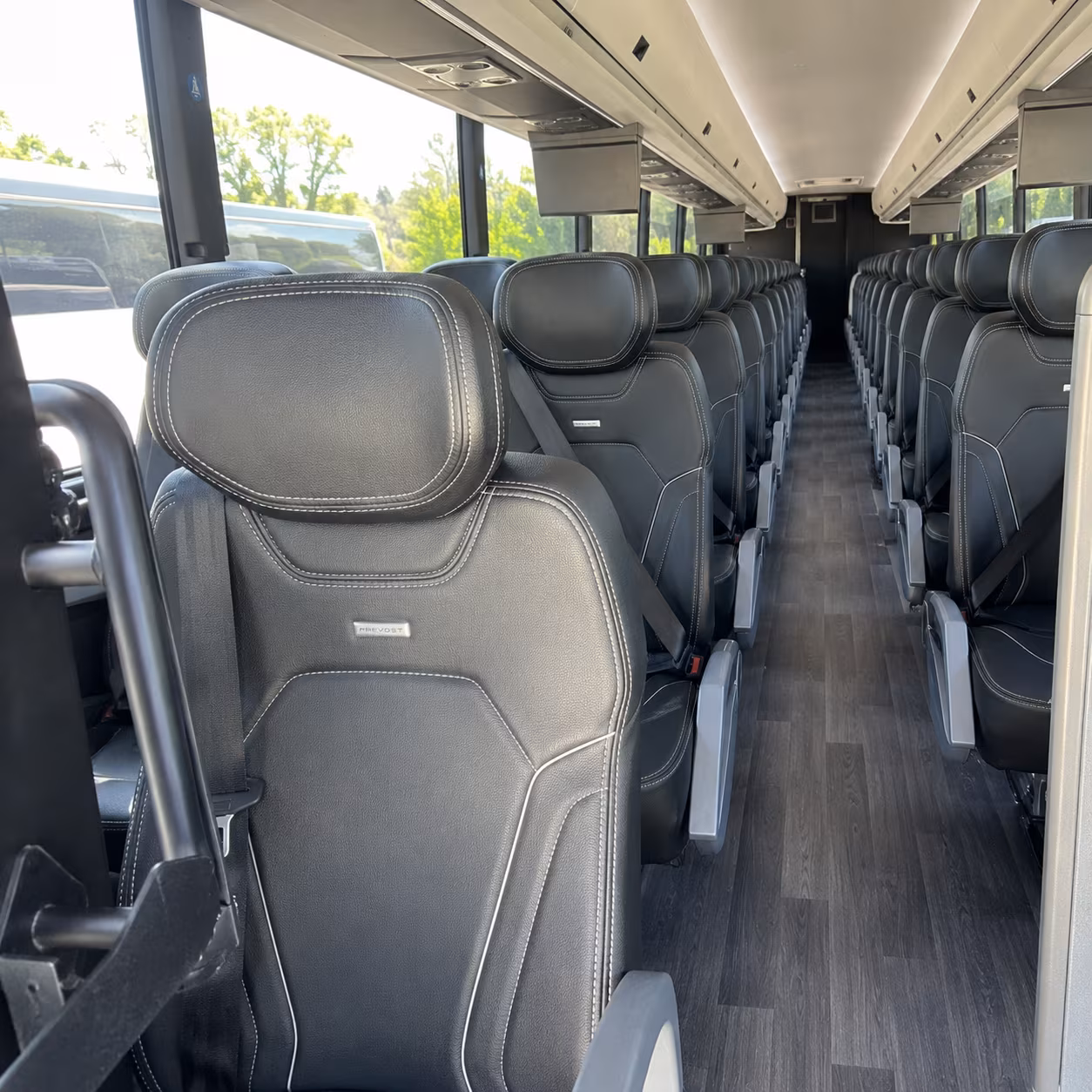 yuma 47 passenger charter bus interior