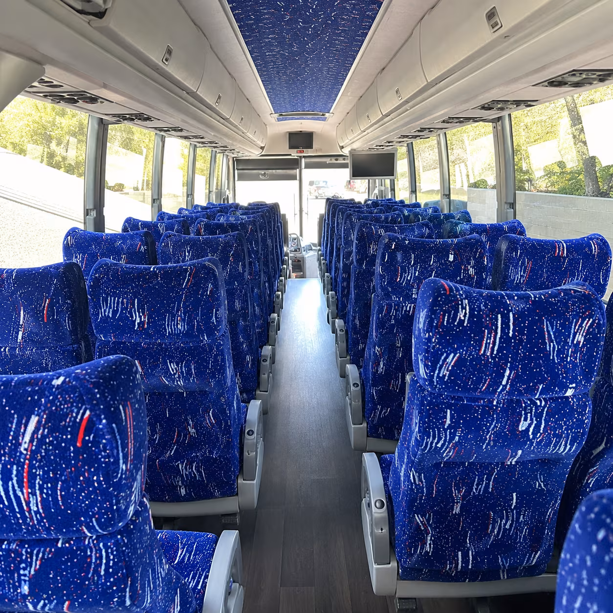 yuma 50 passenger charter bus interior