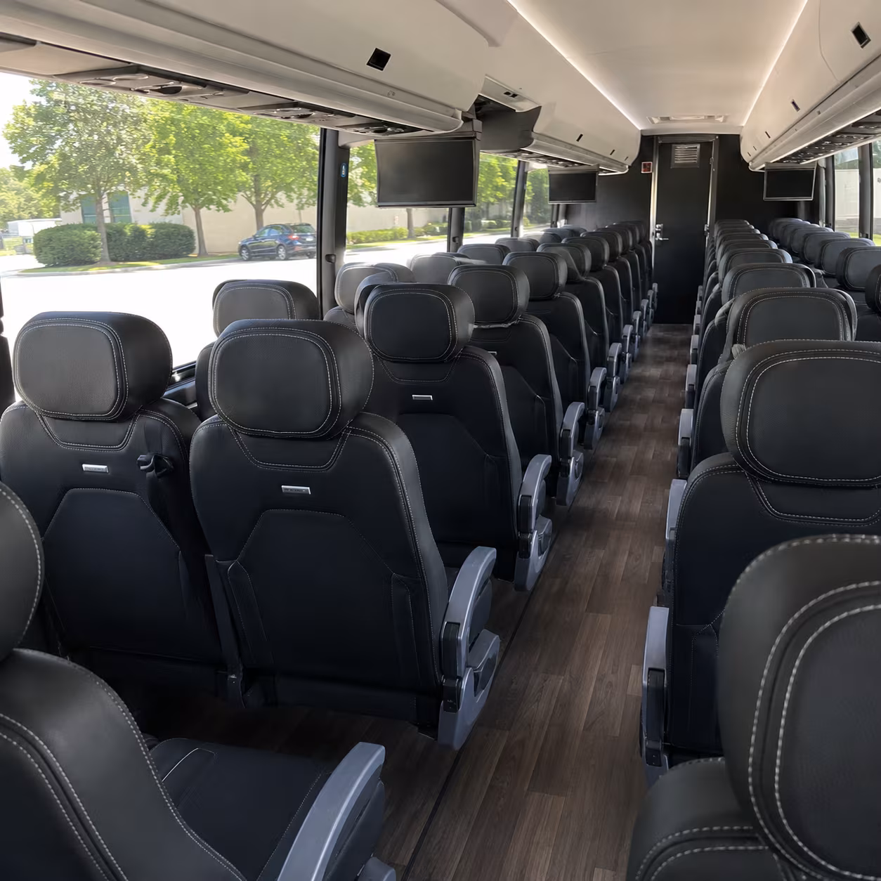 yuma 56 passenger charter bus interior